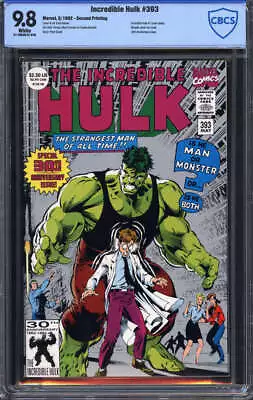 Buy Incredible Hulk #393 Cbcs 9.8 White Pages // 30th Anniversary Issue Marvel 1992 • 71.15£
