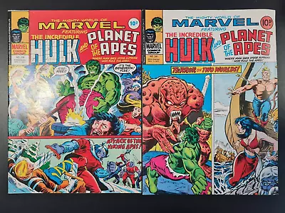 Buy The Mighty World Of Marvel Starring Hulk #239 & #241 Marvel Uk 1977 • 0.99£