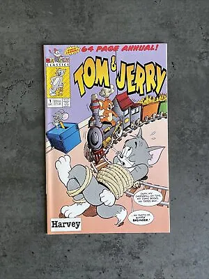 Buy Tom & Jerry No.1st Issue! 64 Page Annual Harvey Classics Comic 1994 8.5 VF+ • 8£