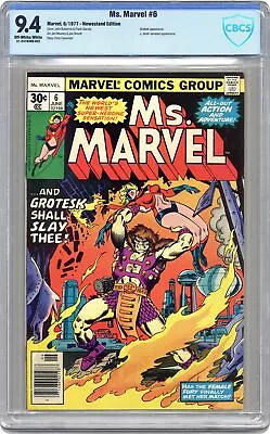 Buy Ms. Marvel #6 CBCS 9.4 Newsstand 1977 21-241B38B-022 • 48.26£