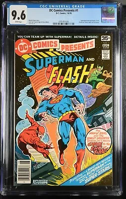Buy DC COMICS PRESENTS #1 (8/1978) CGC 9.6 NM+ White Pages SUPERMAN AND FLASH • 127.33£