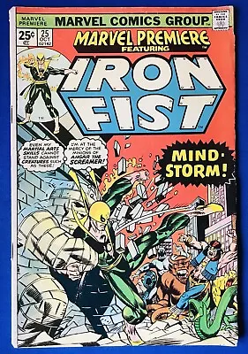 Buy Marvel Premiere #25 (1975) Iron Fist; Angar APP; MVS-#6; Marvel Comics; VG+ • 11.95£