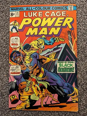 Buy Luke Cage Power Man 24. Marvel Comics 1975. First Appearance Of Black Goliath • 3.98£