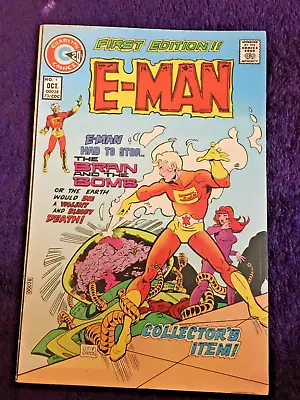 Buy Free P & P; E-Man #1 (Oct 1975) Cuti & Staton's Sci-fi 'Plastic Man!' • 7.99£