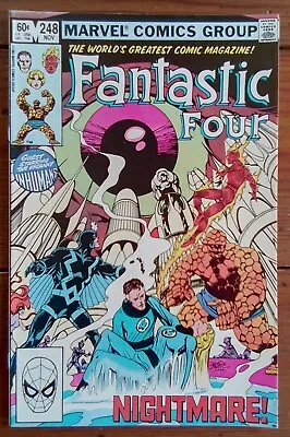 Buy Fantastic Four 248, John Byrne, Marvel Comics, November 1982, Vf- • 4.49£