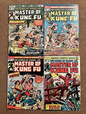 Buy MASTER OF KUNG FU Consecutive Bronze Age Lot (Marvel 1974-75) #22,23,24,25 FN/VF • 15.88£