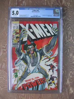 Buy X-Men   #56   CGC 5.0  1969  Origin Of Angel   1st Appearance Of Living Monolith • 99.94£