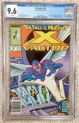 Buy Marvel...x-factor 24 Cgc 9.6 Newsstand First Archangel Origin Apocalypse 1988 • 110.37£