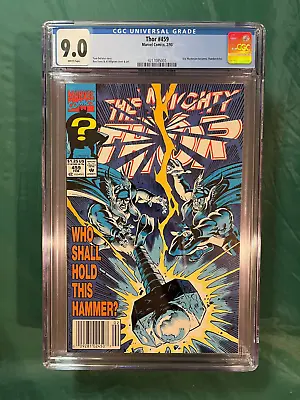 Buy Thor #459 CGC 9.0 WP Marvel Key 1993  - Eric Masterson Becomes Thunderstrike • 26.14£