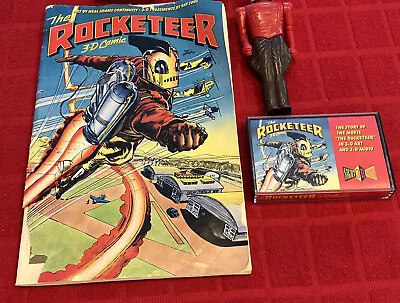 Buy Vintage 1991 “the Rocketeer” 3-d Comic Book & 3 Accessories • 16.07£