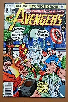 Buy 1978 Marvel Comics The Avengers #170 Jocosta Appearance George Perez ~ VF- VF • 7.11£