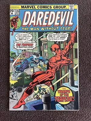 Buy DAREDEVIL #126 (Marvel, 1975) 1st Torpedo! 1st Heather Glenn! • 11.95£
