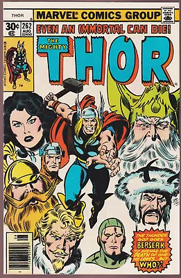 Buy Thor (Marvel, 1966 Series) #262 Aug-1977 [83D]  30¢ FN • 4£