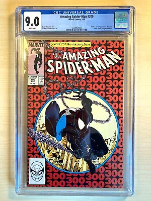 Buy Amazing Spider-Man # 300 CGC 9.0 White Pages. 1st App Venom 1988. New Slab • 560£