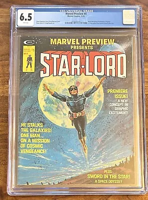 Buy MARVEL PREVIEW 4 CGC 6.5 WHITE PAGES MARVEL 1976 1st Star-Lord Regrade • 177.89£