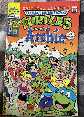 Buy 1990 Archie X Teenage Mutant Ninja Turtles Comic Book TMNT Jughead 90s Vintage • 16.07£