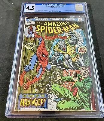 Buy Amazing Spider-Man #124 (1973) 🌟CGC 4.5🌟 1st Man-Wolf Appearance • 75.21£