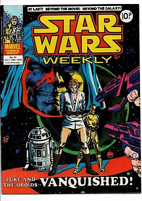 Buy Star Wars Weekly #24, Marvel UK, 1978, Sleeved & Boarded • 8.69£