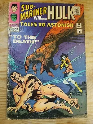 Buy Tales To Astonish #80 Sub-Mariner & Incredible Hulk • 8.85£