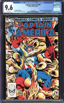 Buy Captain America #276 Cgc 9.6 White Pages // Marvel Comics 1982 • 55.26£