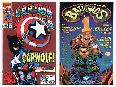 Buy Captain America #405 (NM- 9.2) 1st Appearance Capwolf Nightshade 1992 Marvel • 11.26£