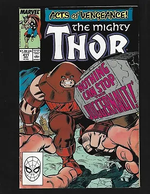 Buy Thor #411 VF- Frenz 1st New Warriors Juggernaut Kid Nova Namorita Beta Ray Bill • 12.05£