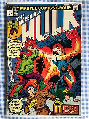 Buy Incredible Hulk 166 (1973) 1st App Of Zzzax. Hawkeye App • 9.99£
