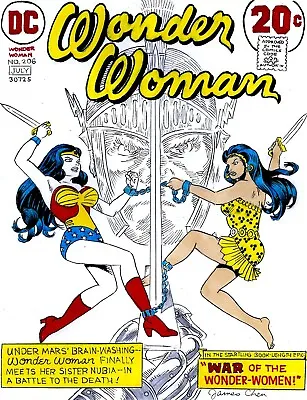 Buy Wonder Woman # 206 Cover Recreation Original Comic Color Art On Card Stock • 103.26£