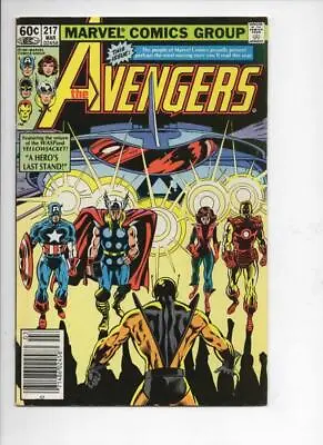 Buy AVENGERS #217, VF, Captain America, Thor, Iron Man, 1963 1982, Marvel, UPC • 6.32£