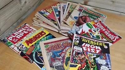 Buy Vintage 70s Comics Bundle Joblot Marvel Shoot Buster Avengers Spiderman Fury #1 • 29.90£