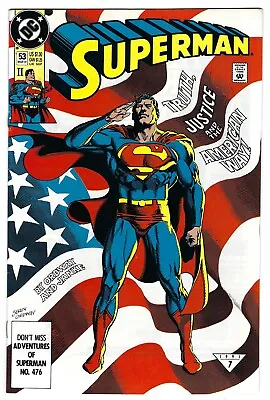 Buy DC Comics SUPERMAN #53 Second Printing 1991 • 5.93£