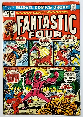 Buy Fantastic Four #140 FN-   1st Series   ORIGIN OF ANNIHILUS!!!   KEY ISSUE!!! • 14.07£