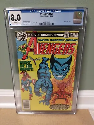 Buy The Avengers #178 Cgc 8.0  1st Manipulator App  1978  Marvel Comics  🇺🇸🇺🇸 • 39.47£