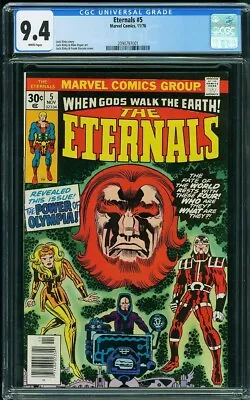 Buy Eternals #5 CGC 9.4 1st Appearance Of THENA & MAKKARI WHITE Pages • 34.23£