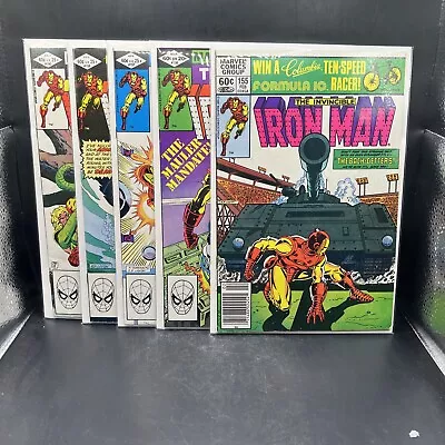Buy IRON MAN Lot Of 5 Issue #’s 155 156 157 158 & 160 (B59)(14) • 15.80£