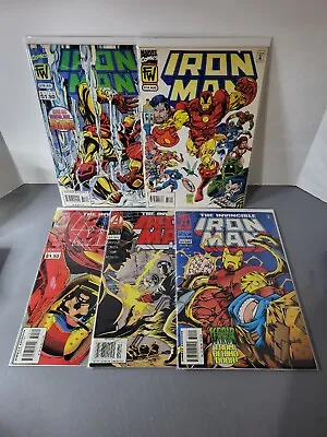 Buy Iron Man Vol 1. (5) Comic Lot Issues 318-319-320-321-322 Marvel 1995 VF/NM- • 31.62£