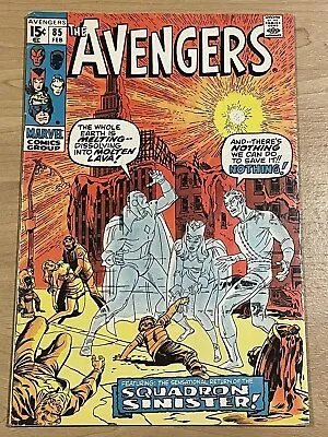 Buy 1970 The Avengers 85 Fine - FN - Marvel Comics 1st Squadron Sinister Thomas Lee • 79.44£