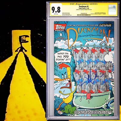 Buy CGC 9.8 SS Duckman #1 Signed By Duckman Star Jason Alexander White Pages 1994 • 714.91£