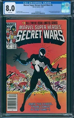 Buy Marvel Super Heroes Secret Wars #8 Newsstand CGC 8.0 White Pages • 157.67£
