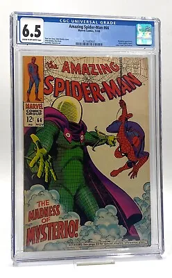 Buy Amazing Spider-man #66 - 1968 - Mysterio And Green Goblin - CGC 6.5 • 124.99£