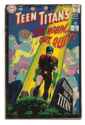 Buy Teen Titans #14 (Vol 1) : F :  Requiem For A Titan!  : Silver Age • 6.95£
