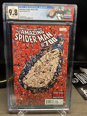 Buy AMAZING SPIDER-MAN #700 CGC 9.8 WP. Custom Label Death Of Peter Parker Comic • 139.26£
