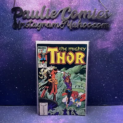Buy Thor #347 Marvel Comic Early Malekith 1st Aldrim-later KURSE 1984 Key • 6.39£