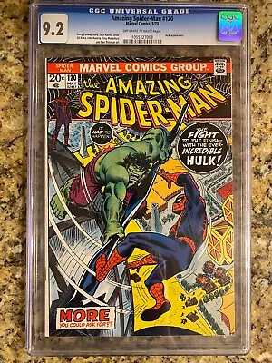 Buy Amazing Spider-man #120 Cgc 9.2 Nm- / Hulk Appearance / Marvel Comic • 237.47£