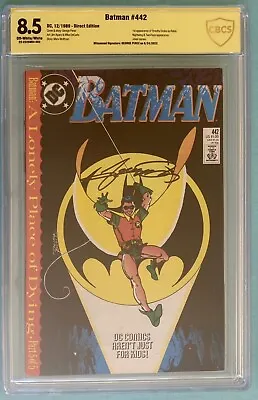 Buy BATMAN #442 CBCS 8.5 SS -signed George Perez - 1st App Of Timothy Drake As Robin • 117.95£