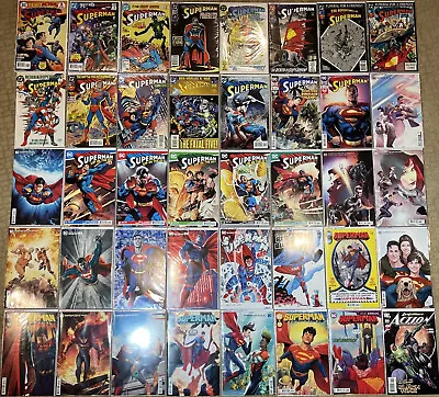 Buy DC SUPERMAN Lot (40) ~1987-22; Death 73 75, R&Blu, Up In Sky, Son Kal, Retro • 53.30£