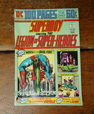 Buy SUPERBOY #202 (1974 DC Comics) Legion Of Super Heroes 100 Page NICK CARDY - VF • 23.71£