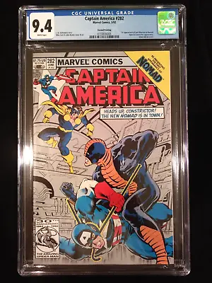 Buy Captain America #282, CGC 9.4, Marvel Direct May 1992, 2nd Printing Of 1st Nomad • 39.41£