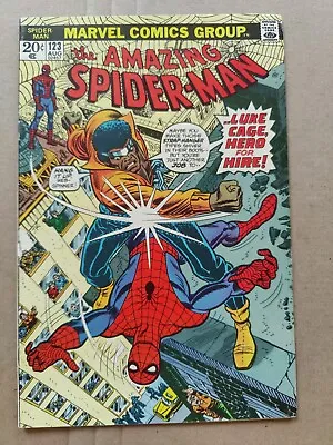 Buy Amazing Spider-Man #123 FN+ Nice Midgrade Luke Cage Hero For Hire Gil Kane Art • 43.55£