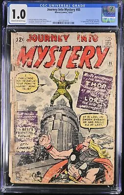 Buy Journey Into Mystery #85 CGC Fair 1.0 1st Appearance Loki/Heimdall! Marvel 1962 • 710.76£